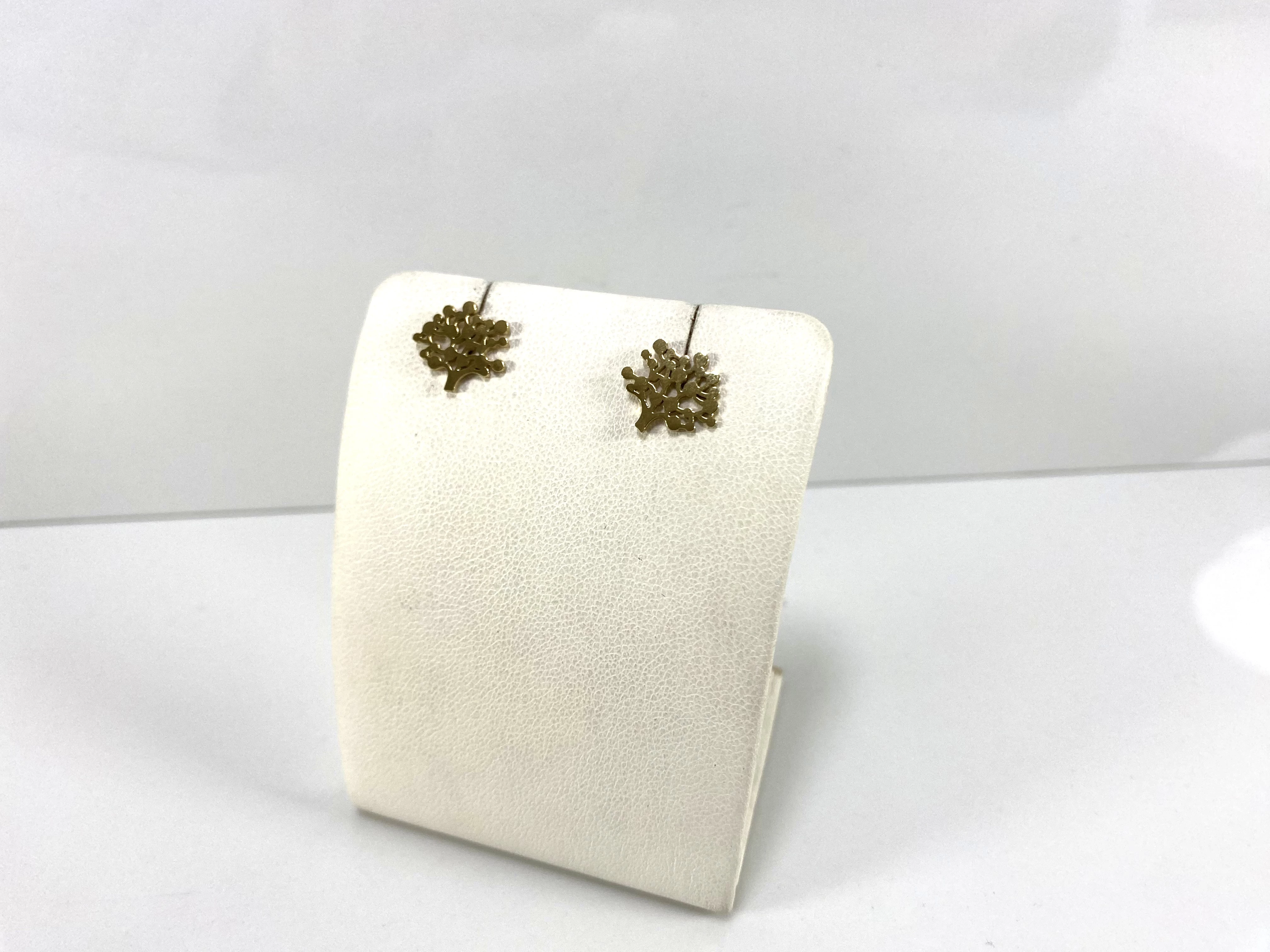 kolczyki-stal-pozlacana-drzewko-sztyft-rodzaj-2205-16