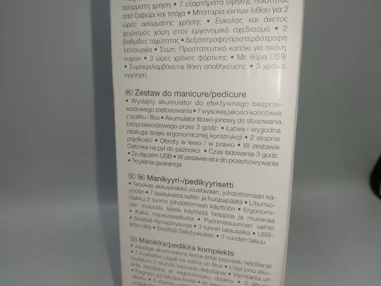 ZESTAW DO MANICURE SANITAS SMA 60 KOMPLET