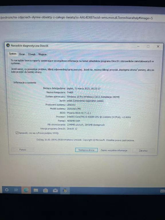 LAPTOP LENOVO THINKPAD T440P I5-4/4GB/500GB