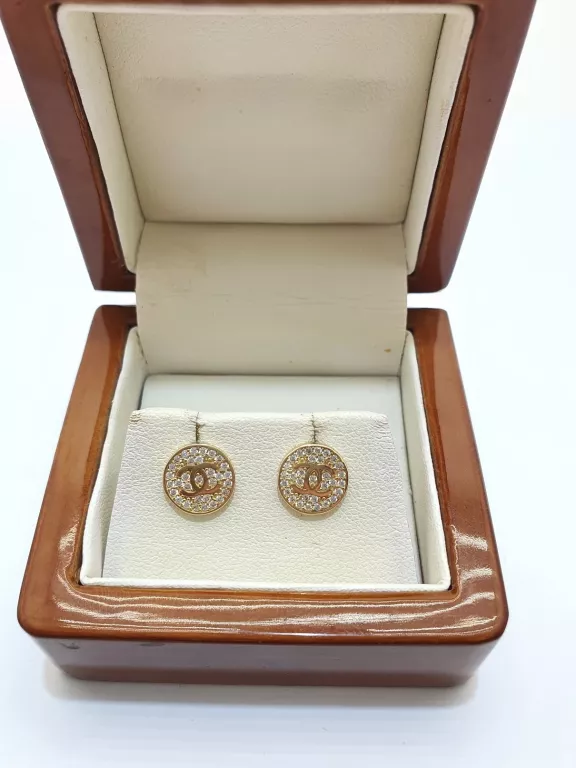 zlote-kolczyki-chanel-161g-585-stan-nowy
