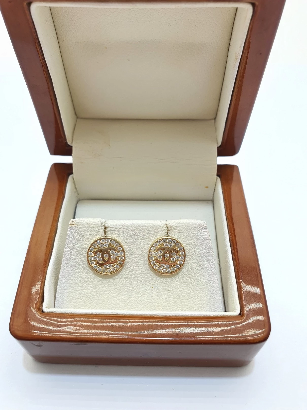 zlote-kolczyki-chanel-161g-585-stan-nowy