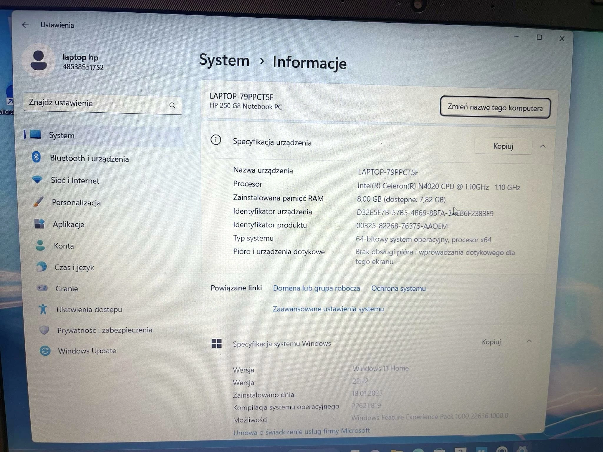 laptop-hp-250-g8-tpn-c139-8250gbtorba-stan-uzywany