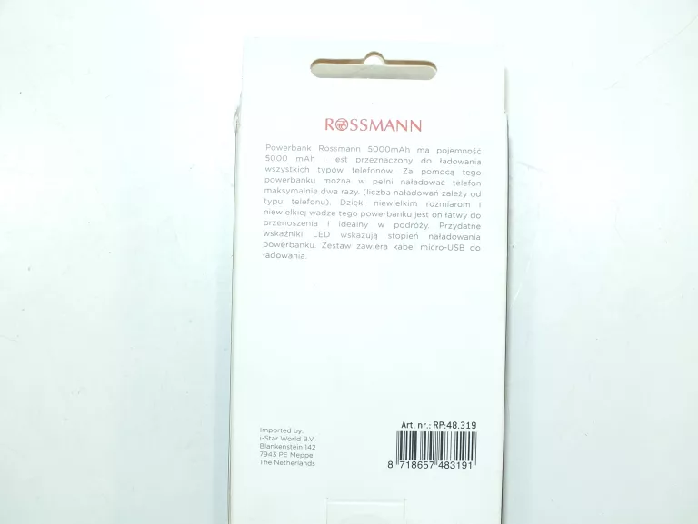 POWERBANK ROSSMANN 5000MAH
