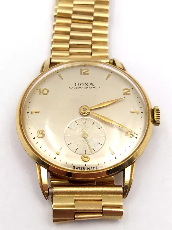 ZŁOTY ZEGAREK DOXA ANTI-MAGNETIQUE 585 50,55G