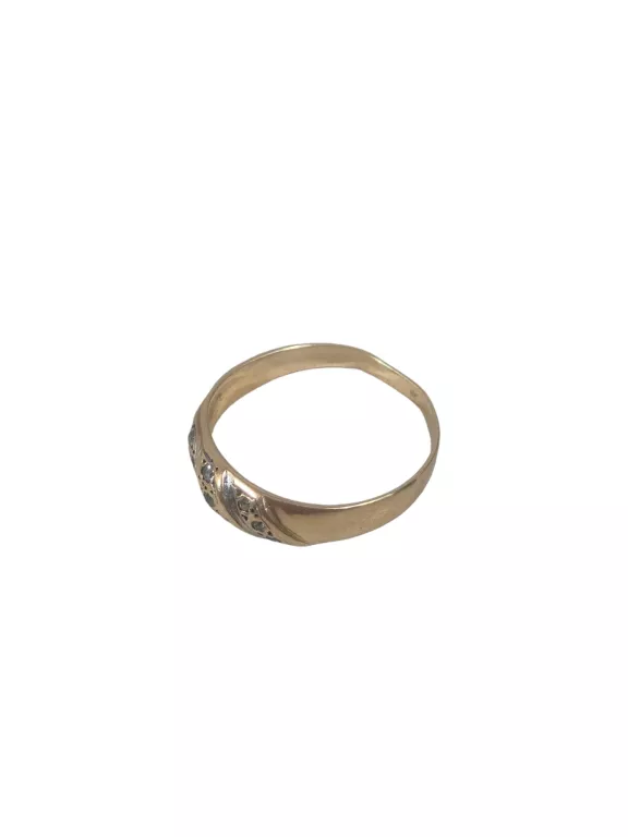 WYJĄTKOWY ZŁOTY PIERŚCIONEK 2,63G/750/R.16