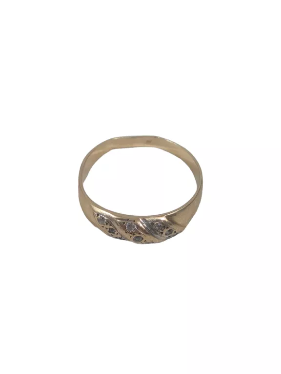 WYJĄTKOWY ZŁOTY PIERŚCIONEK 2,63G/750/R.16