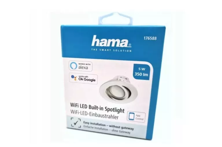 HAMA REFLEKTOR LAMPA WIFI SMART OPRAWA WPUSZCZANA