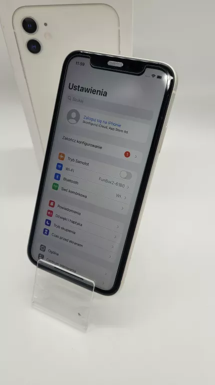 APPLE IPHONE 11 BIAŁY 64GB BAT. 82%