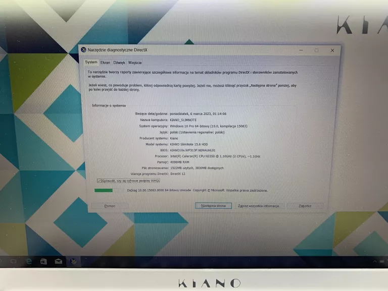 KIANO SLIMNOTE 15.6
