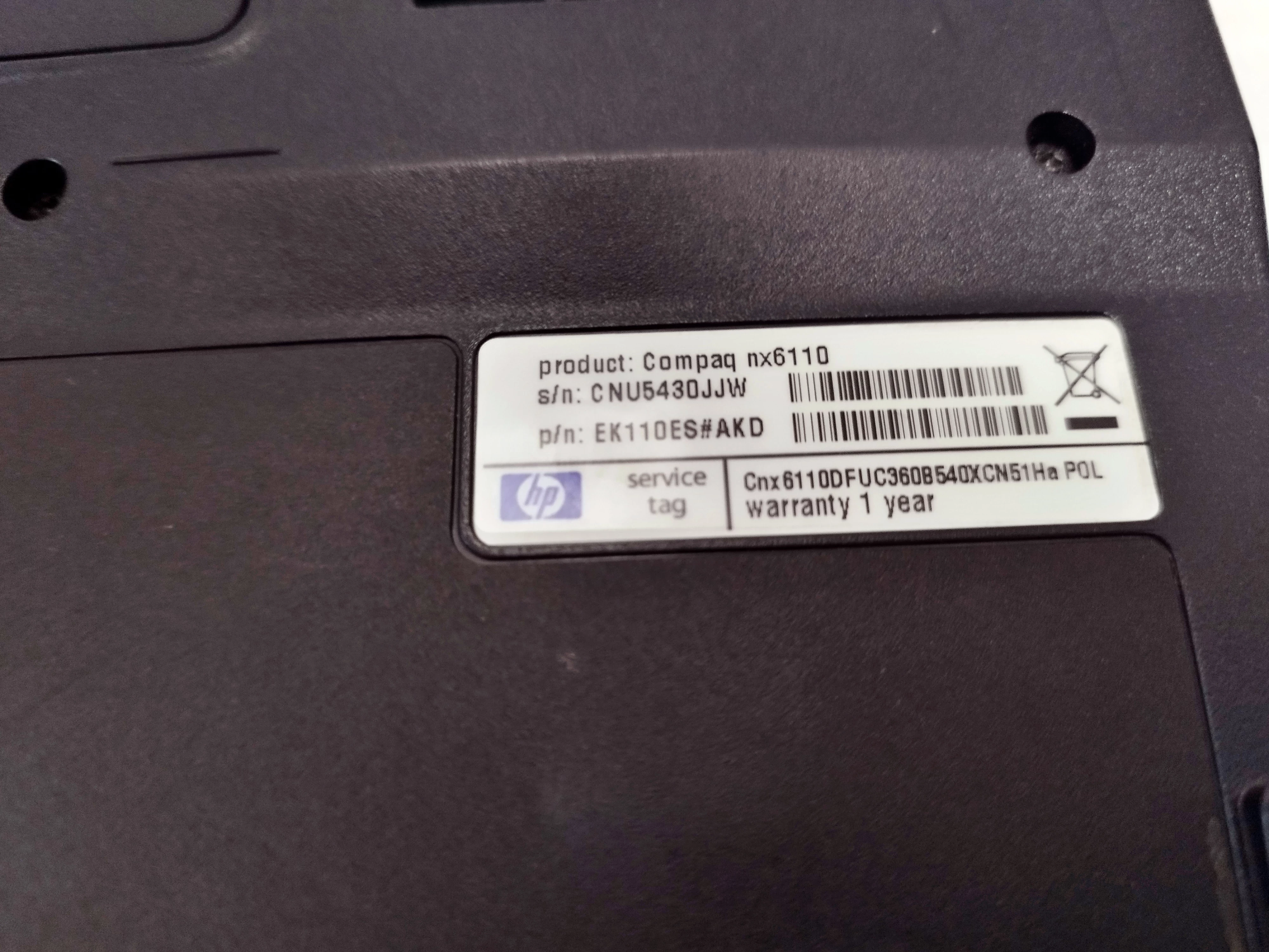 laptop-hp-compaq-nx6110-seria-procesora-intel-celeron-m