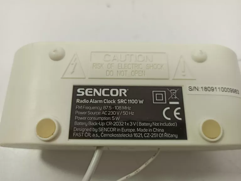 RADIOBUDZIK SENCOR SRC 1100 B