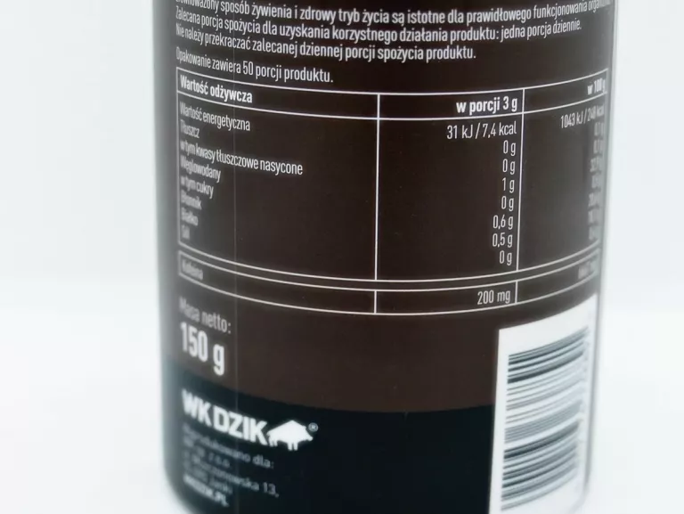 KAWA DZIK HEADSHOT HIGH CAFFEINE CZEKOLADA 150G