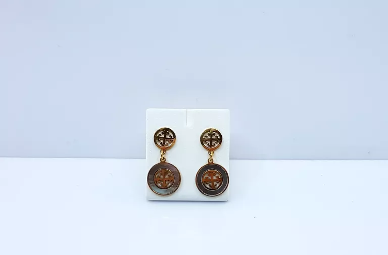 KOLCZYKI STAL POZŁACANA SZTYFT WISZĄCE