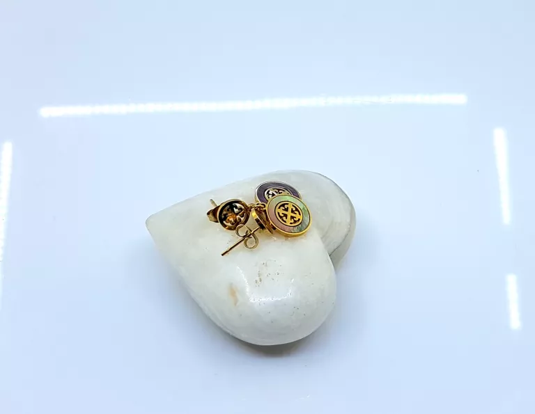 KOLCZYKI STAL POZŁACANA SZTYFT WISZĄCE