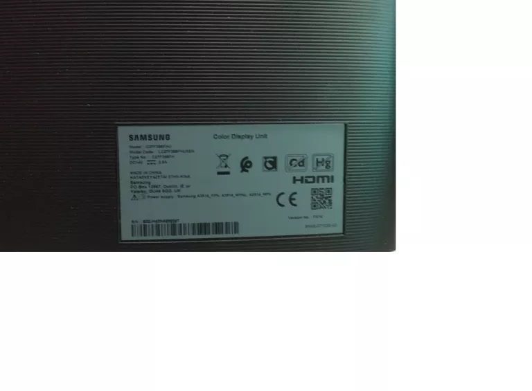 MONITOR SAMSUNG C27F396FHUX