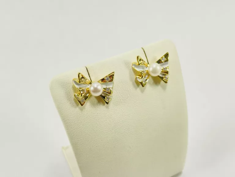 kolczyki-stal-pozlacana-kokardki-z-perla-sztyft-stan-11323-2