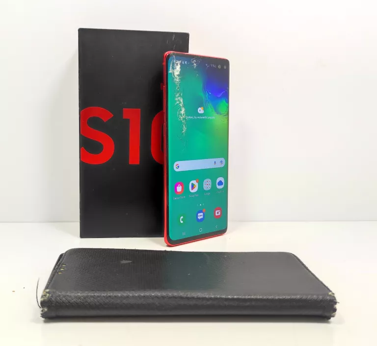 TELEFON SAMSUNG GALAXY S10+8/128 CZERWONY PĘKNIĘT