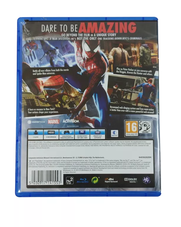 GRA PS4 THE AMAZING SPIDER-MAN 2