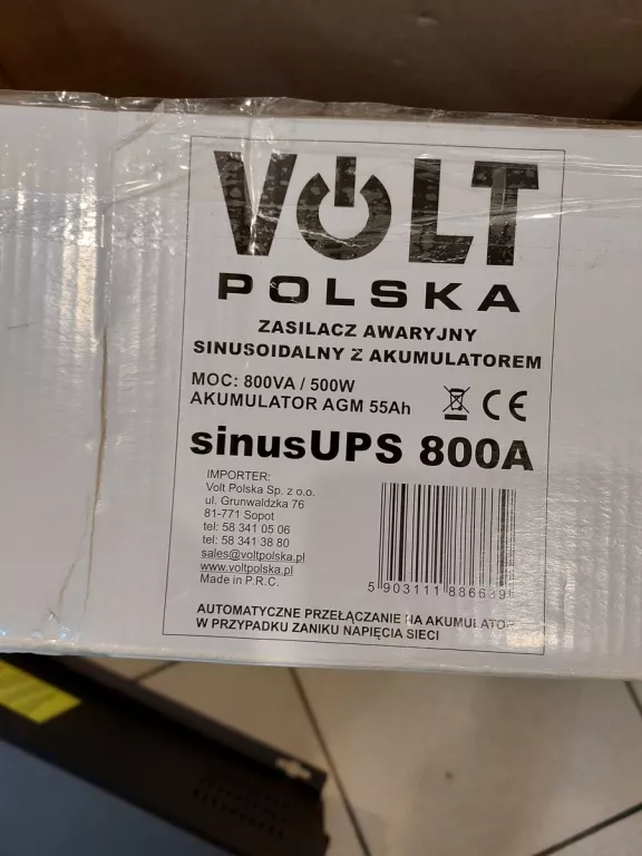 ZASILACZ AWARYJNY SINUS UPS-800+55AH
