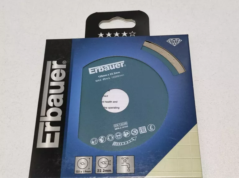 ERBAUER TARCZA DIAMENTOWA PEŁNA 125MM