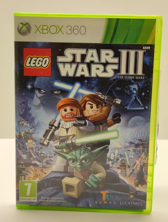 GRA XBOX 360 LEGO STAR WARS 3 WOJNY KLONÓW