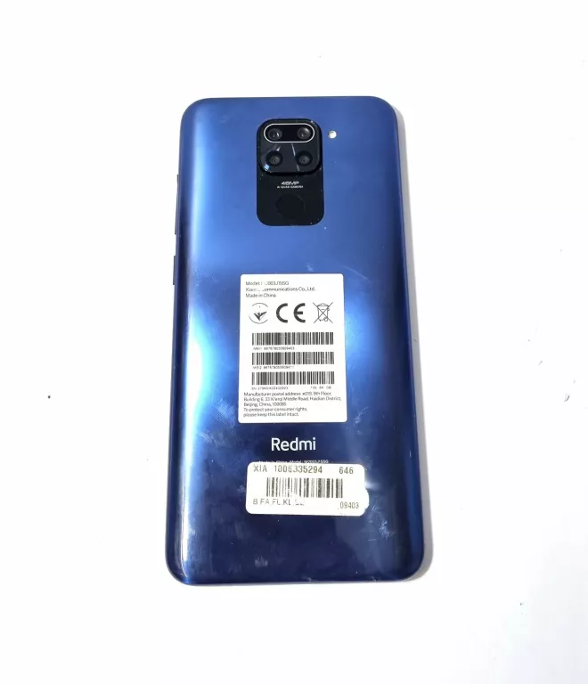 TELEFON XIAOMI NOTE 9 KOMPLET