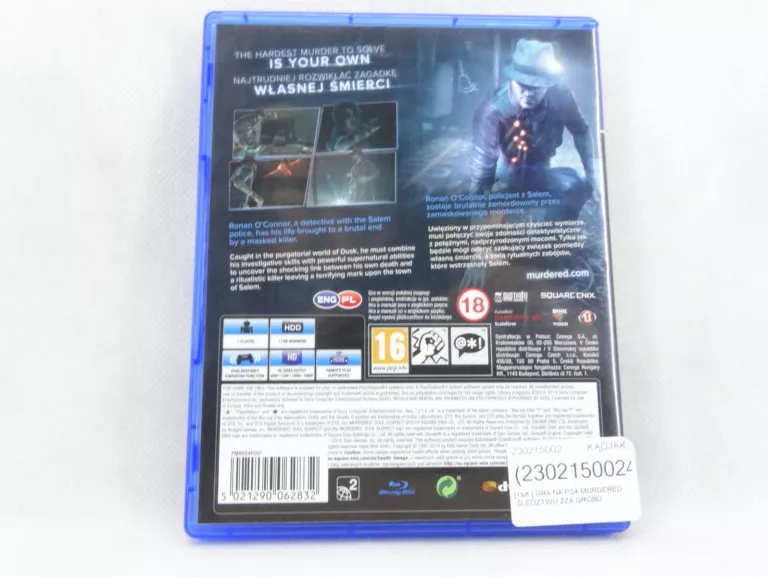 GRA NA PS4 MURDERED ŚLEDZTWO ZZA GROBU