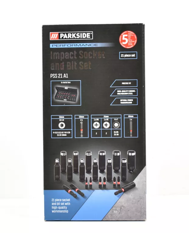 PARKSIDE PERFORMANCE ZESTAW KLUCZY PSS 21 A1