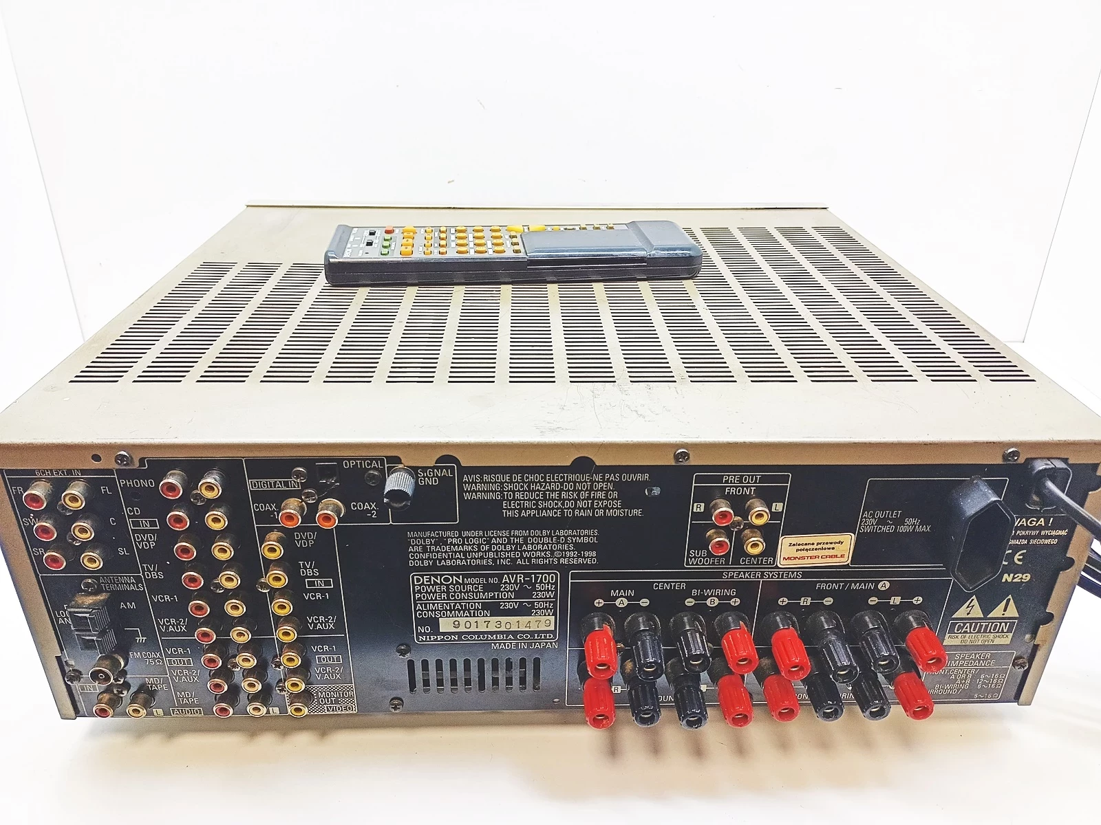 amplituner-denon-avr-1700-uszkodzony-kod-producenta-avr-1508