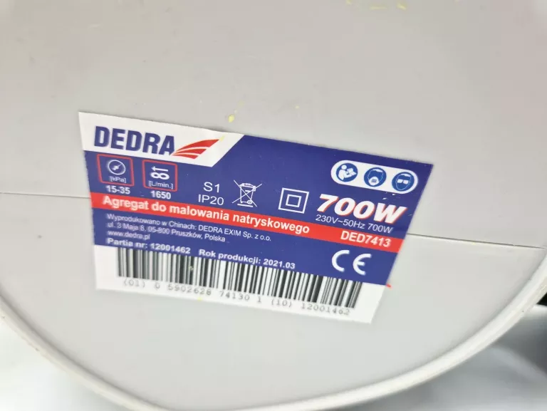 AGREGAT DO MALOWANIA DEDRA HVLP 700W