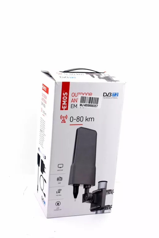 ANTENA ZEWNĘTRZNA EMOS EM-VO6 0-80 KM DVB-T2
