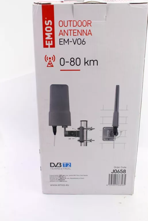 ANTENA ZEWNĘTRZNA EMOS EM-VO6 0-80 KM DVB-T2