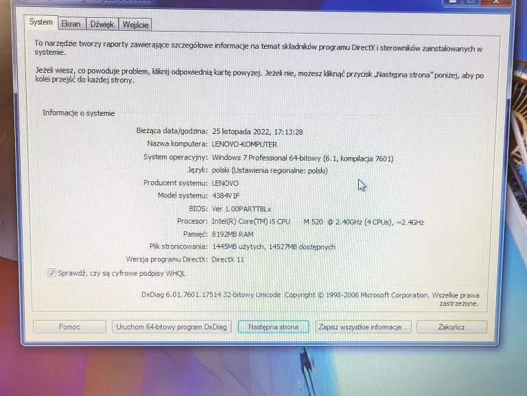 LAPTOP LENOVO THINKPAD T510 I5-M520 8RAM 250HDD