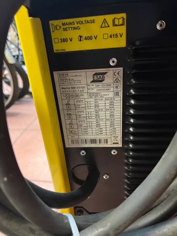 SPAWARKA PÓŁAUTOMAT ESAB WARRIOR 500I