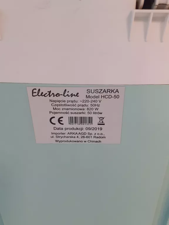 suszarka-do-ubran-electro-line-hcd-50-model-hcd50