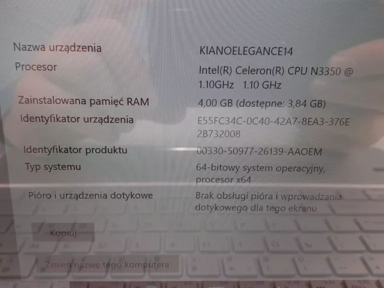 LAPTOP KIANO ELEGANCE 14.2