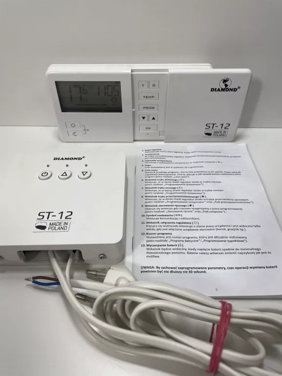 REGULATOR POKOJOWY BEZPRZEWODOWY DIAMOND ST-12 PU