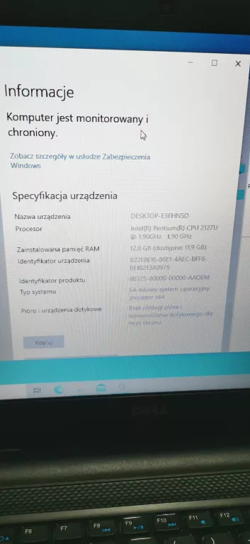 LAPTOP DELL INSPIRON 3521 INTEL PENTIUM 12GB/128GB