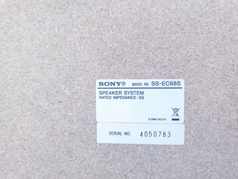 WIEŻA SONY HCD-EC68 2X GŁOŚNIKI/ 3X CD/FM/KASETA