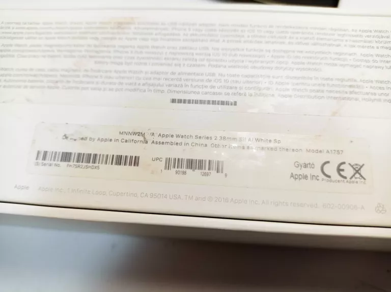 APPLE WATCH SERIES 2 38MM