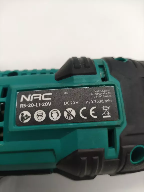 PIŁA SZABLASTA AKUMULATOROWA NAC RS-20-LI-20V