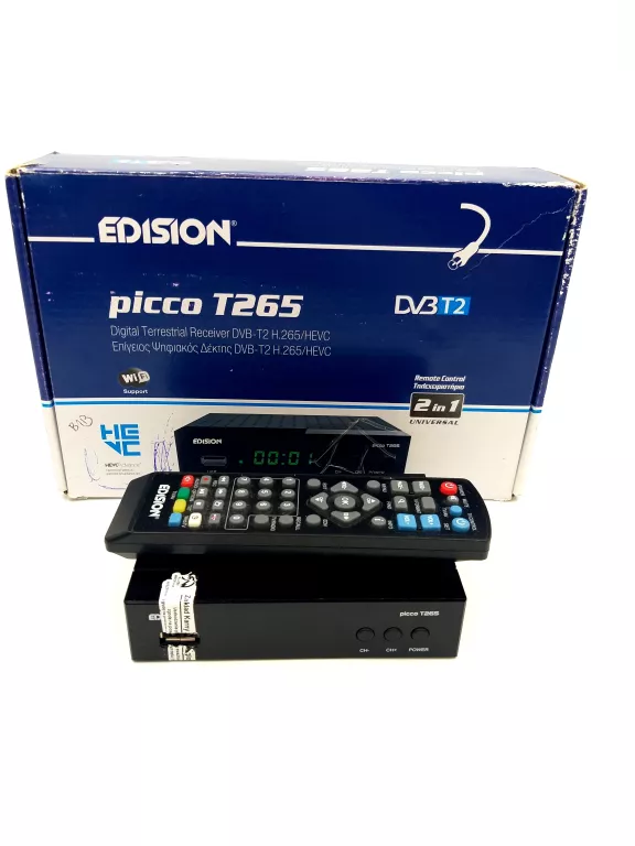 Edision Picco T265 Tuner DVB T2 HEVC H.265 