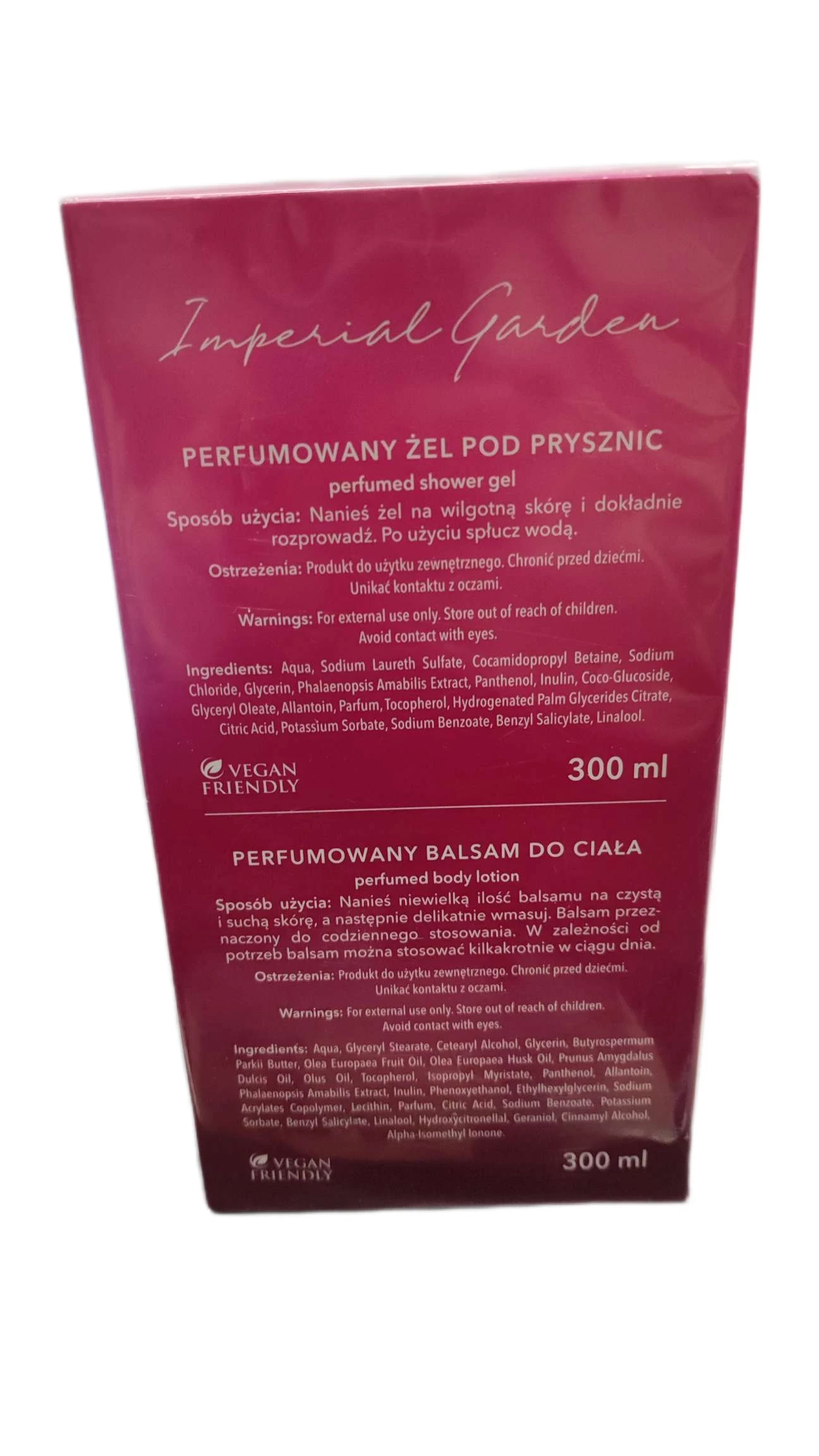 white-swan-imperial-garden-zestaw-balsam-zel-stan-uzywany