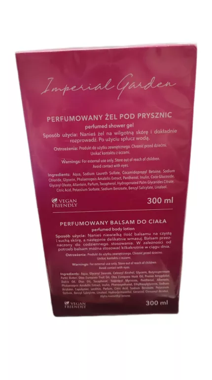 white-swan-imperial-garden-zestaw-balsam-zel-stan-uzywany