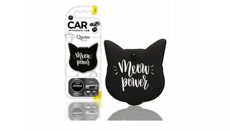 ZAWIESZKA SAMOCHODOWA AROMA CAR QUOTES MEOW POWER