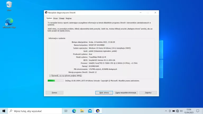 ACER TRAVELMATE X349 14" I5-7200U/8GB RAM/256GB M