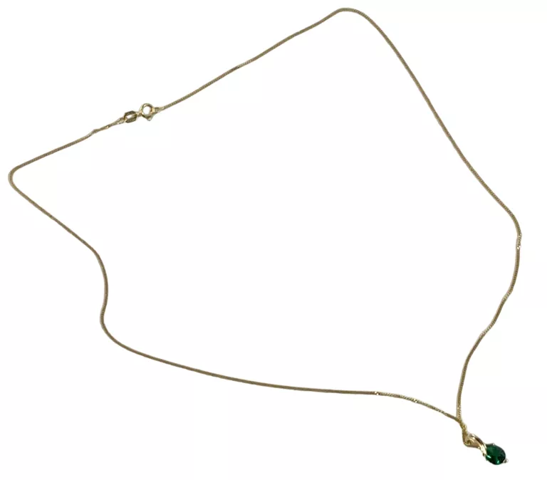 ZŁOTY ŁAŃCUSZEK 375 1,68G Z ZAWIESZKĄ DŁ 45 CM