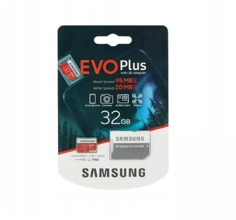 KARTA PAMIĘCI SAMSUNG EVO PLUS MICROSDHC 32GB