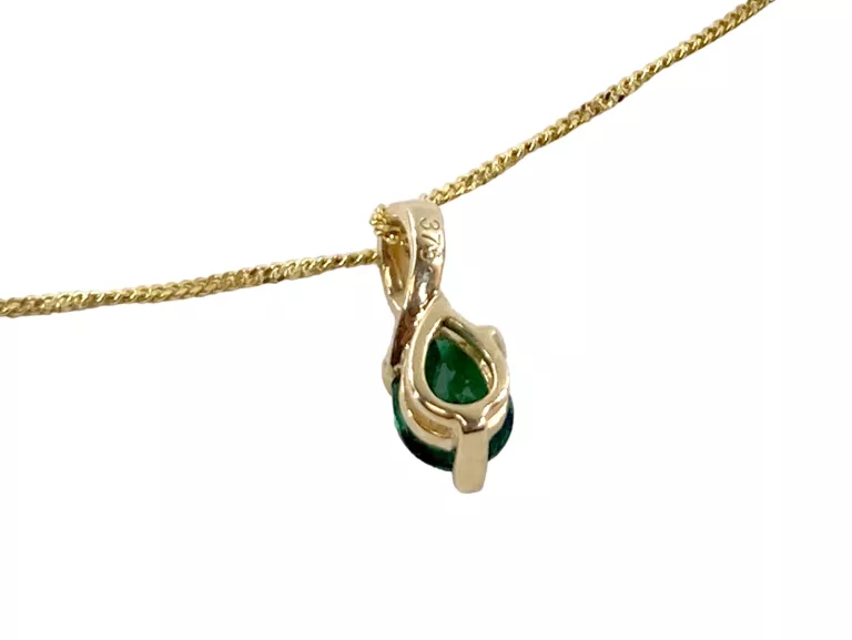 ZŁOTY ŁAŃCUSZEK 375 1,68G Z ZAWIESZKĄ DŁ 45 CM