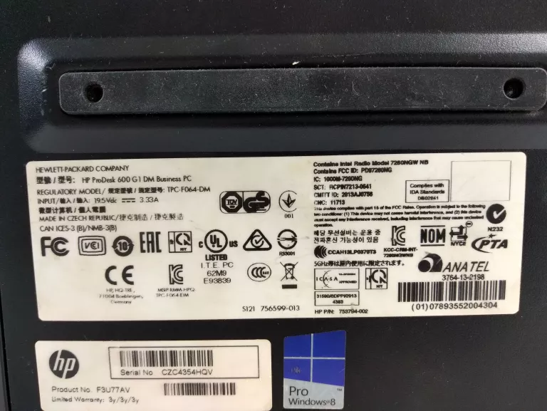 MINI KOMPUTER HP PRODESK 600 G1